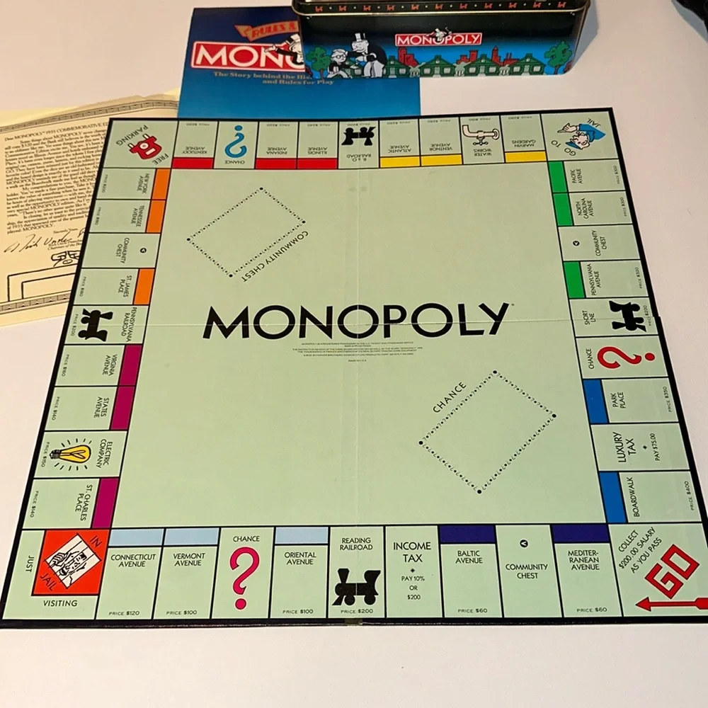 1935 COMMEMORATIVE EDITION MONOPOLY
